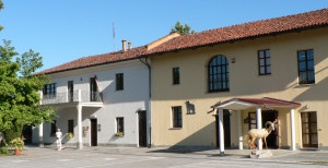 The entrance of the Museum in a restored old farm "cascina Vigna"